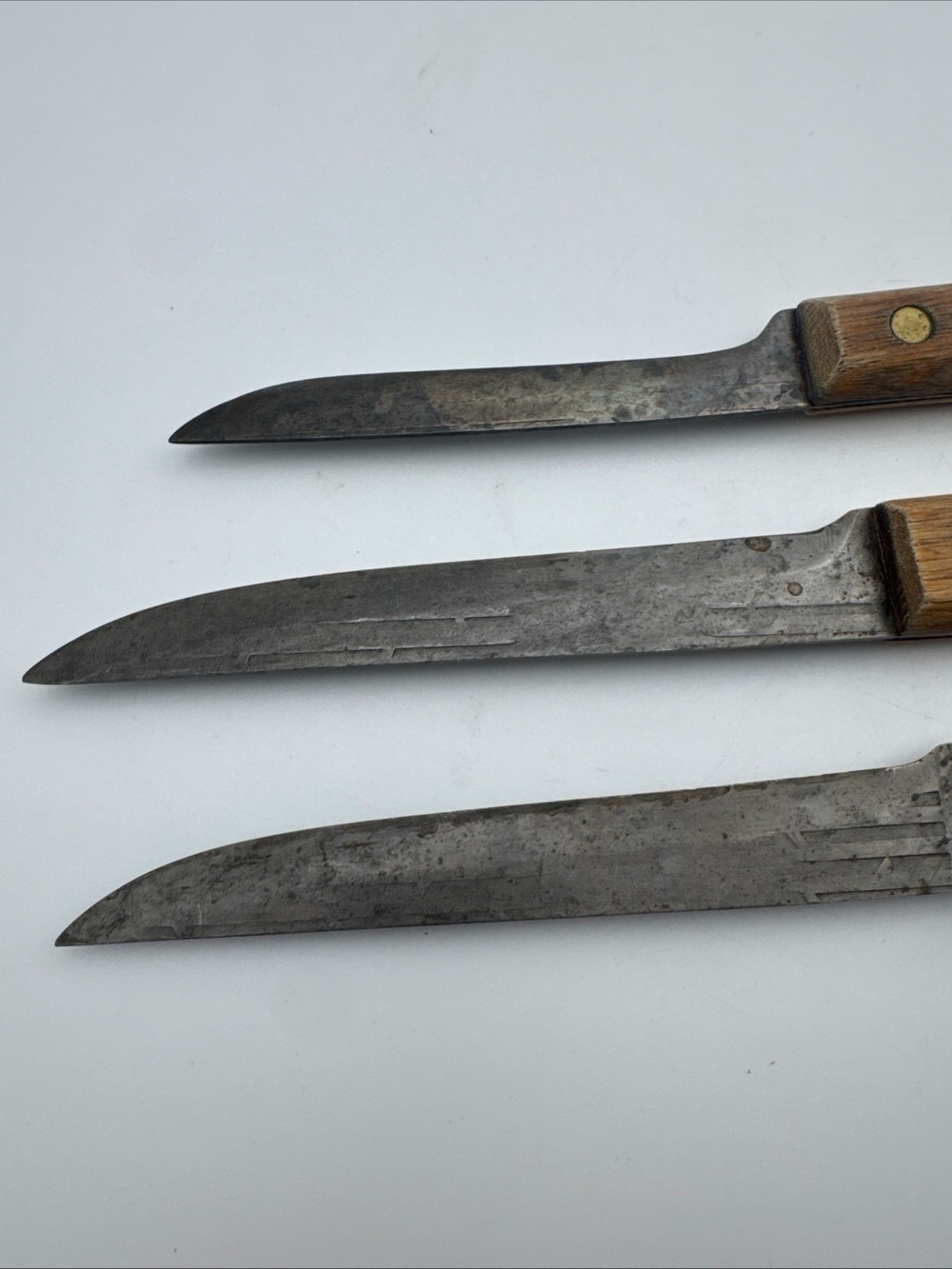 VTG OLD HICKORY Tru-Edge Ontario (2) Knifes 6” + (1) 4.5” knife - Picture 8 of 8